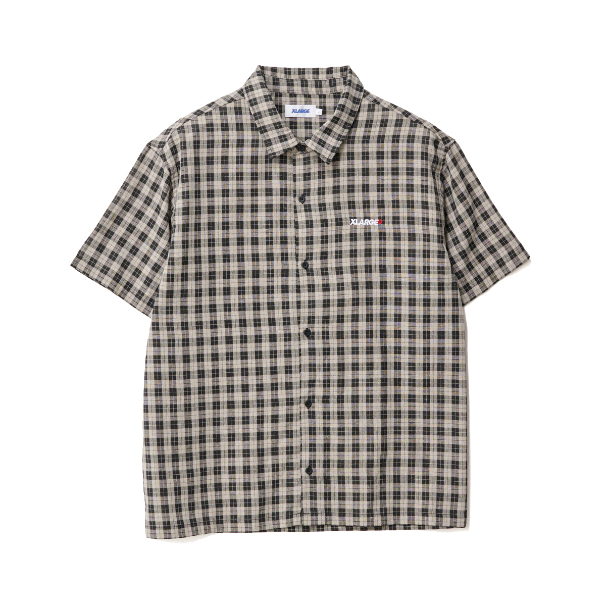 XLARGE - 91 OXFORD SS SHIRT - TAN/BLACK