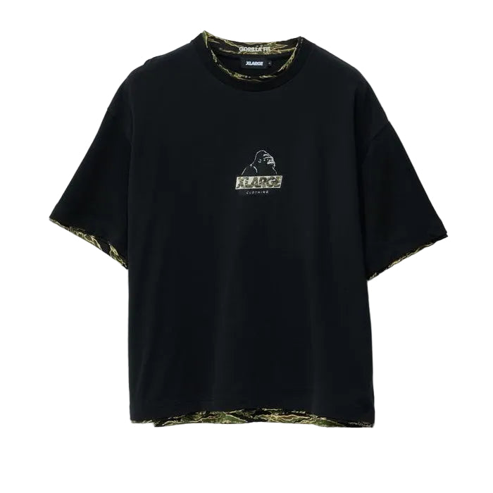 XLARGE - DOUBLE LAYER GORILLA FIT TEE - PIGMENT BLACK