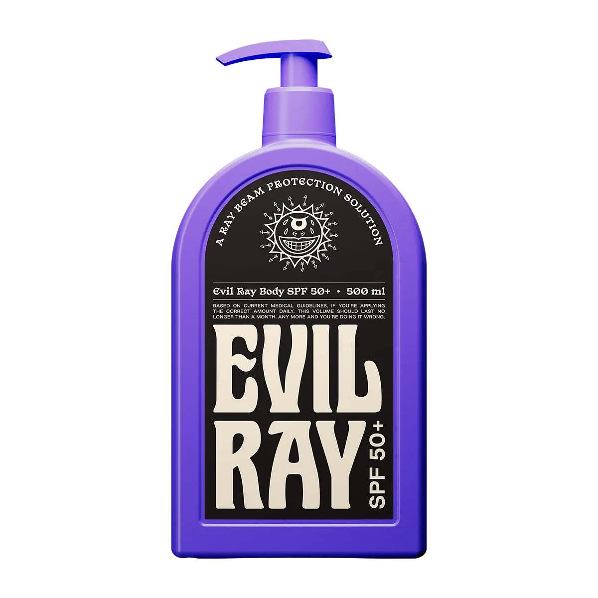 EVIL RAY - SPF50+ BODY SUNSCREEN - 500 ML