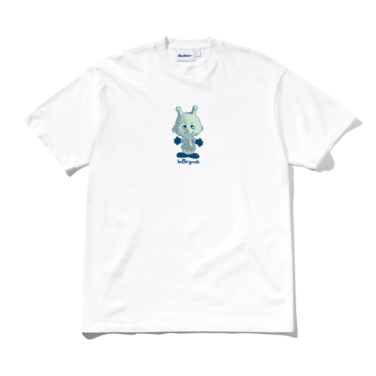 BUTTER GOODS - NEWCOMER TEE  - WHITE