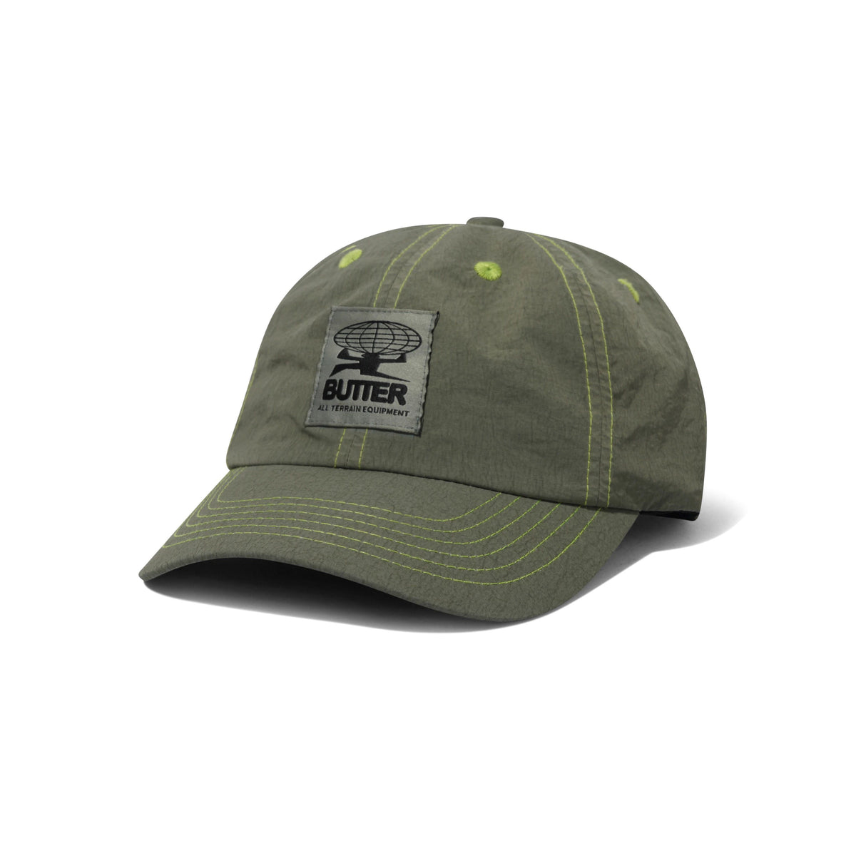 BUTTER GOODS - OVERDYED TERRAIN 6 PANEL CAP - BLACK
