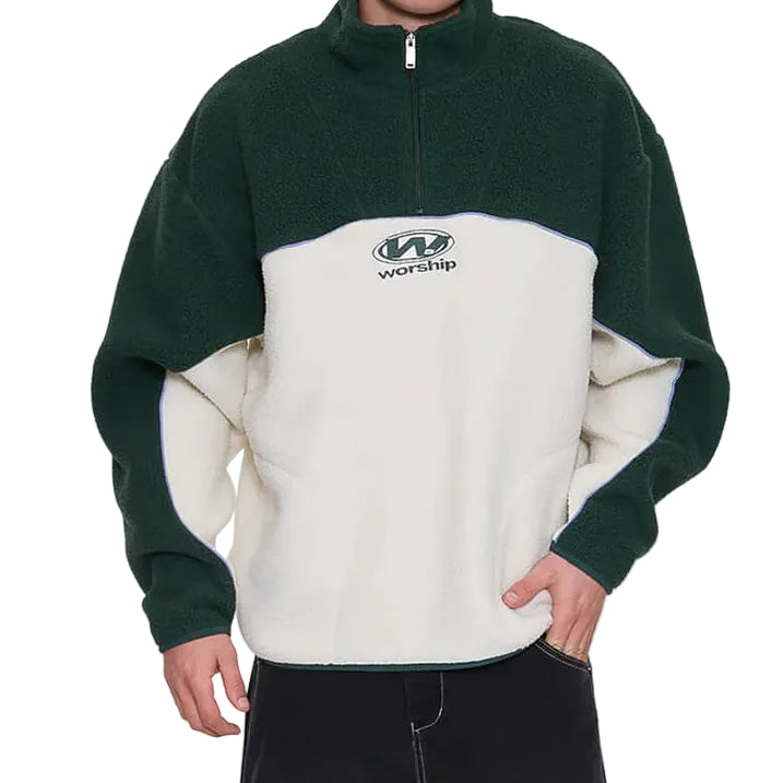 WORSHIP - SONIC QUARTER ZIP SHERPA FLEECE - ZINE