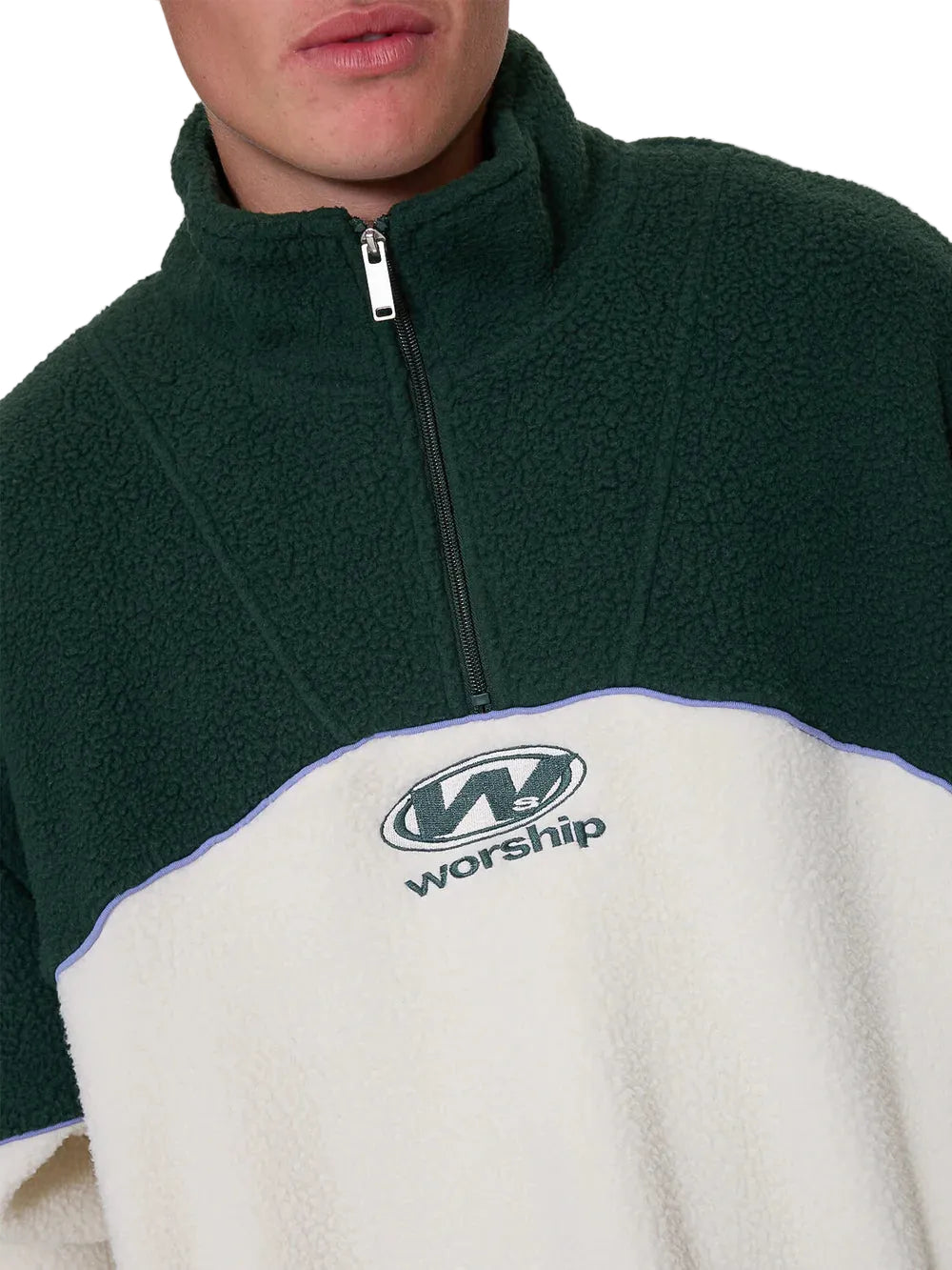 WORSHIP - SONIC QUARTER ZIP SHERPA FLEECE - ZINE