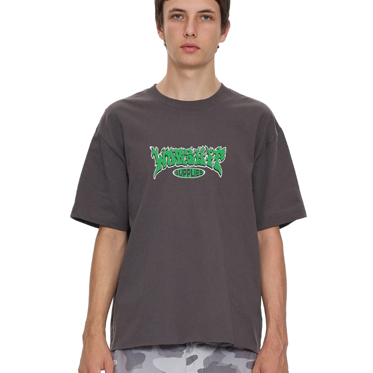 WORSHIP - WHISP TEE - WORN BLACK