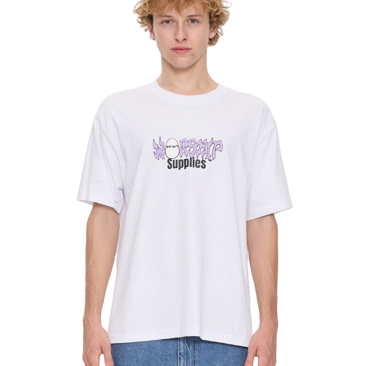 WORSHIP - GET LAID TEE - WHITE