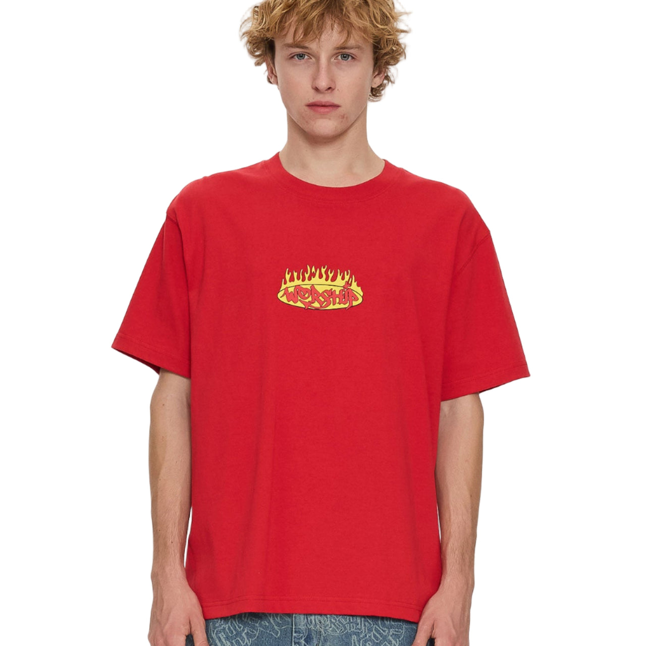 WORSHIP - HOT GOSSIP TEE - LUCKY RED