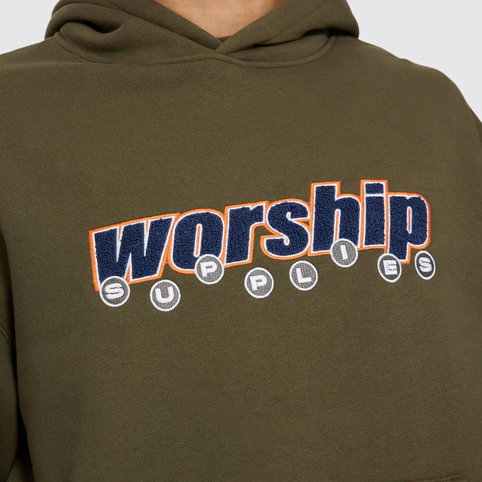 WORSHIP - LINE STEPPER PULLOVER HOOD - GRAPE LEAF