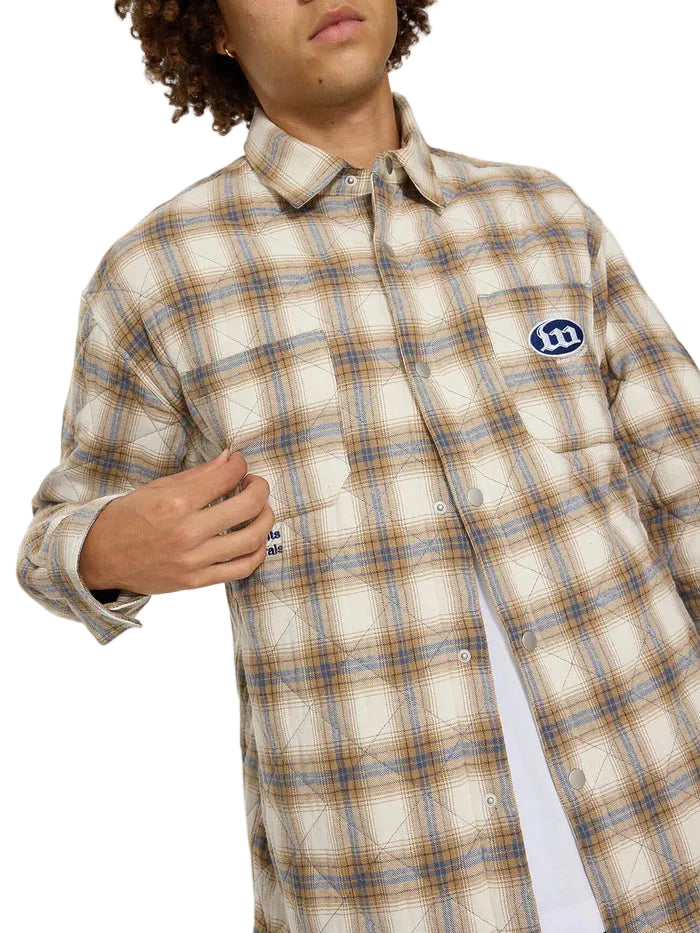 WORSHIP - MORALITY QUILTED SHACKET - TAN