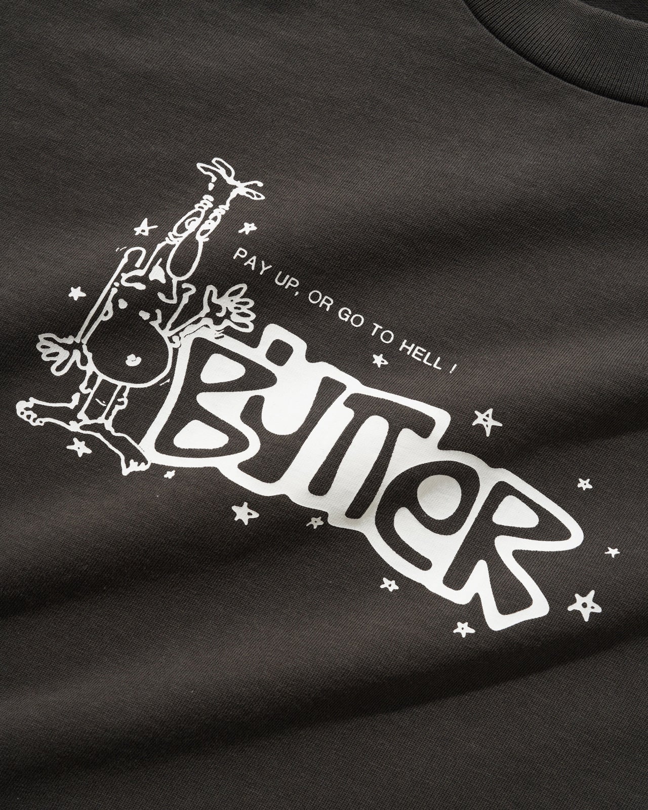 BUTTER GOODS - PAY UP TEE - CHARCOAL
