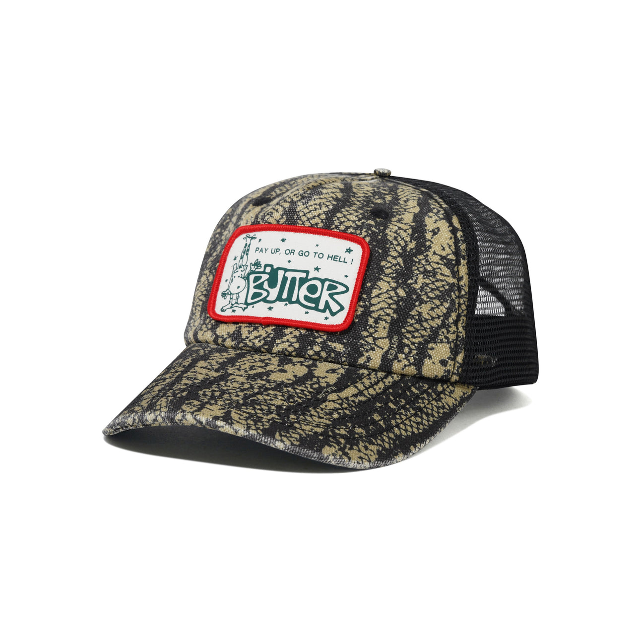 BUTTER GOODS - PAY UP TRUCKER CAP - LOWLAND CAMO