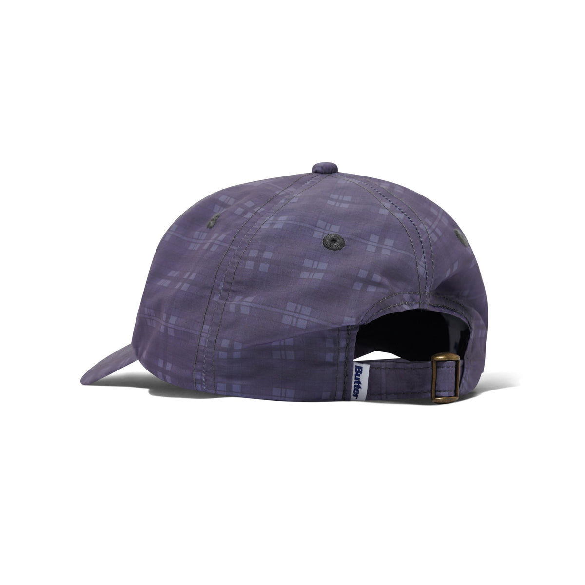 BUTTER GOODS - PLAID TERRAIN 6 PANEL CAP - SLATE