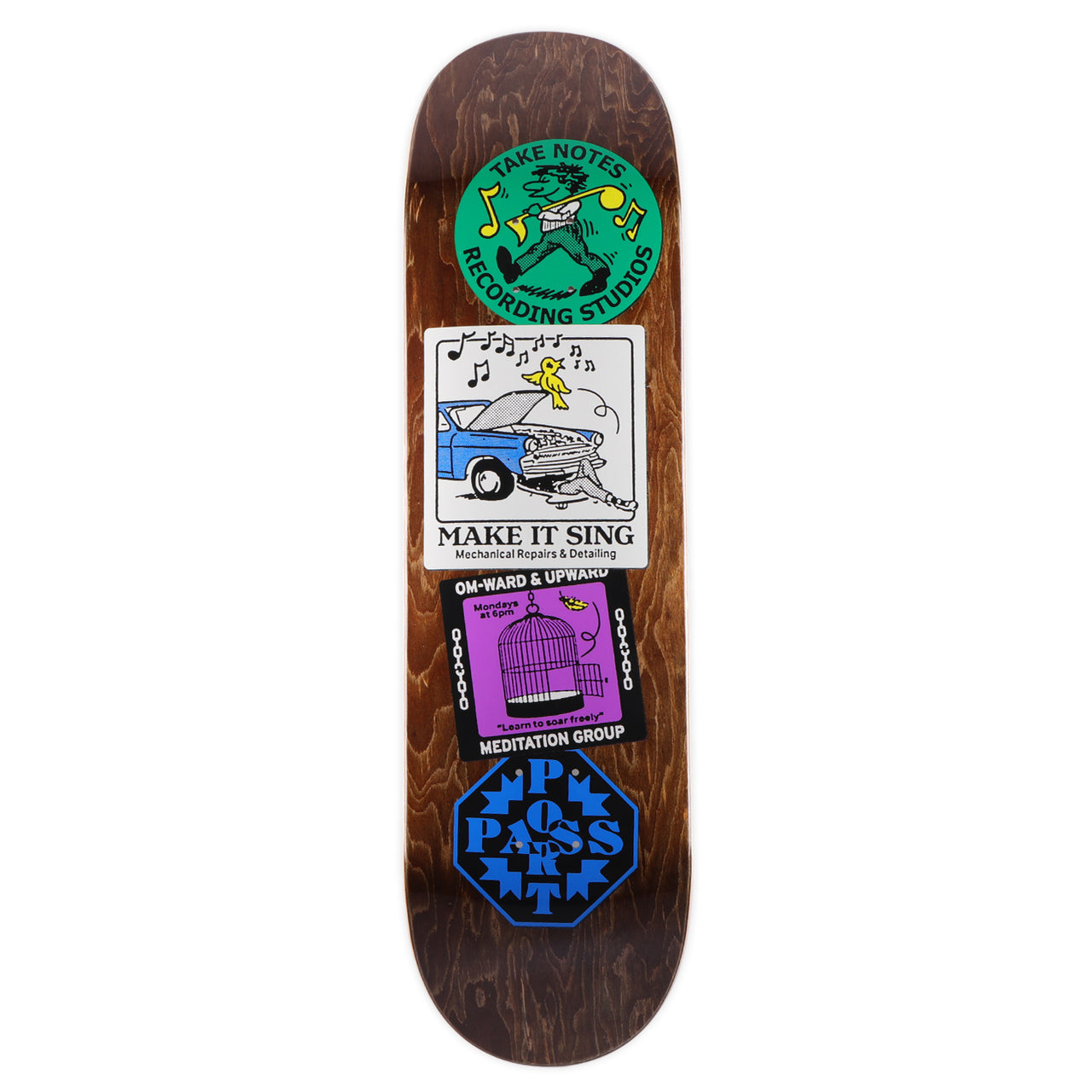 PASS~PORT - COASTER SERIES SKATEBOARD DECK - OM-WARD & UPWARD