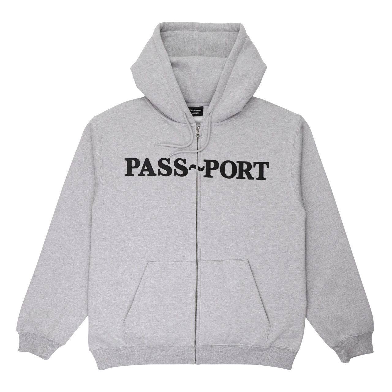 PASS~PORT - OFFICIAL ZIP HOOD - ASH