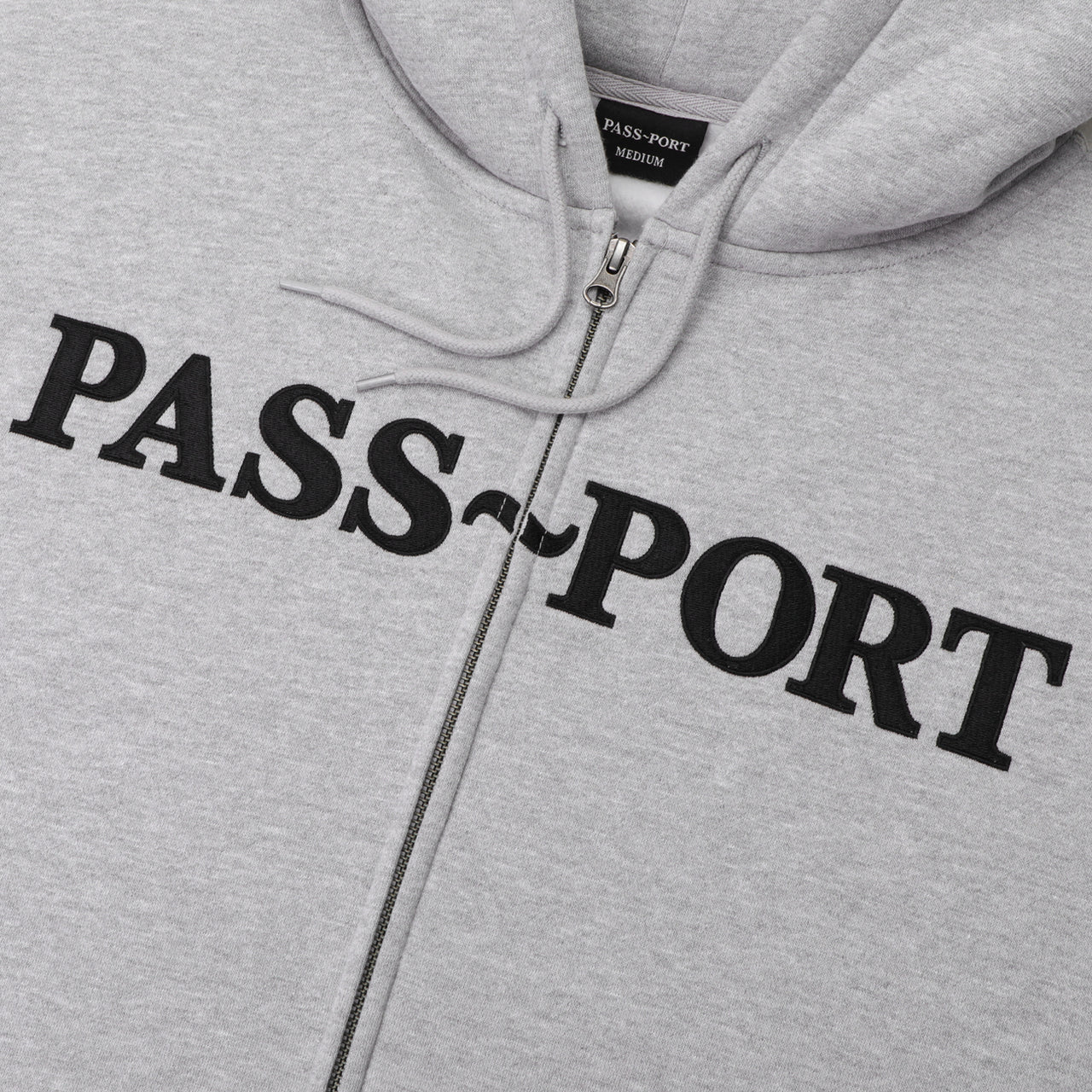 PASS~PORT - OFFICIAL ZIP HOOD - ASH