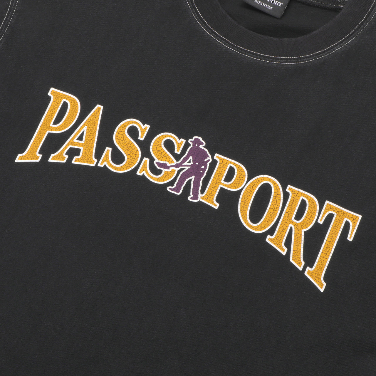 PASS~PORT - OFFICIAL CONTRAST TEE - WASHED BLACK