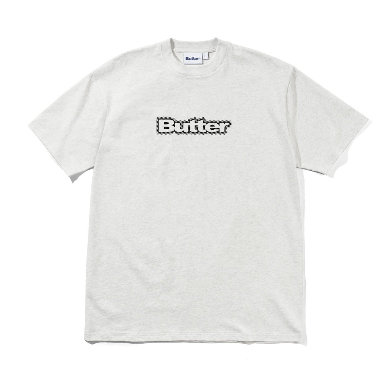 BUTTER GOODS - RADIANT LOGO TEE  - ASH