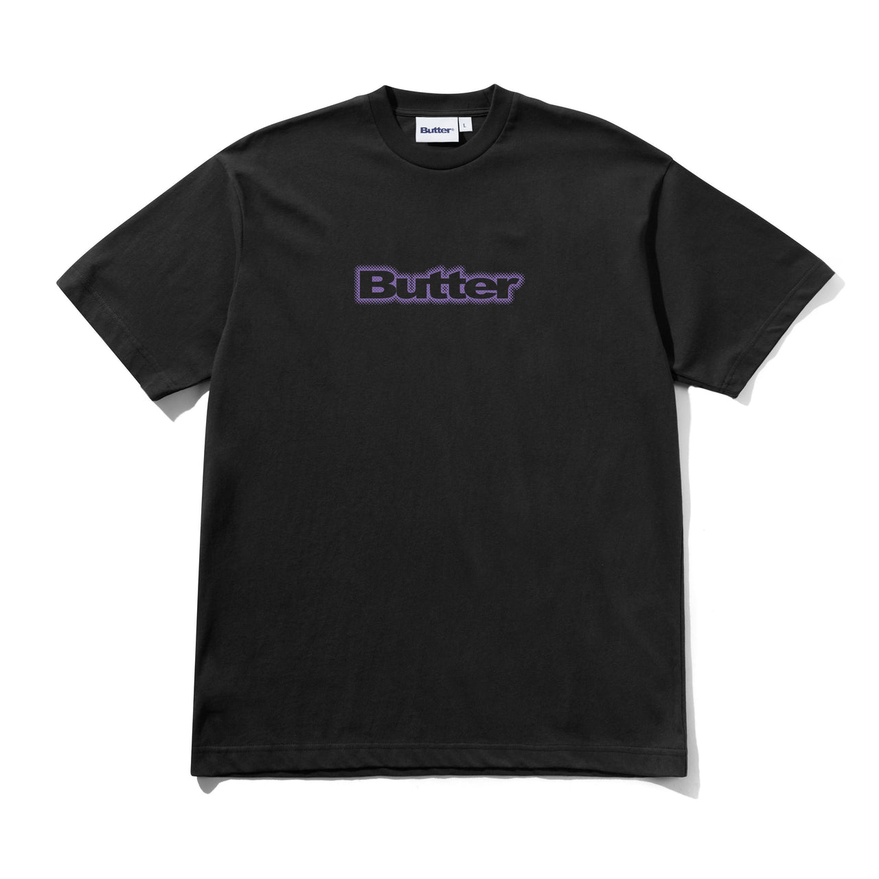 BUTTER GOODS - RADIANT LOGO TEE  - BLACK
