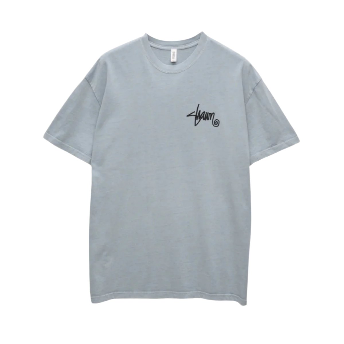 S-DOUBLE - ROOTS DOT TEE - WASHED STEEL