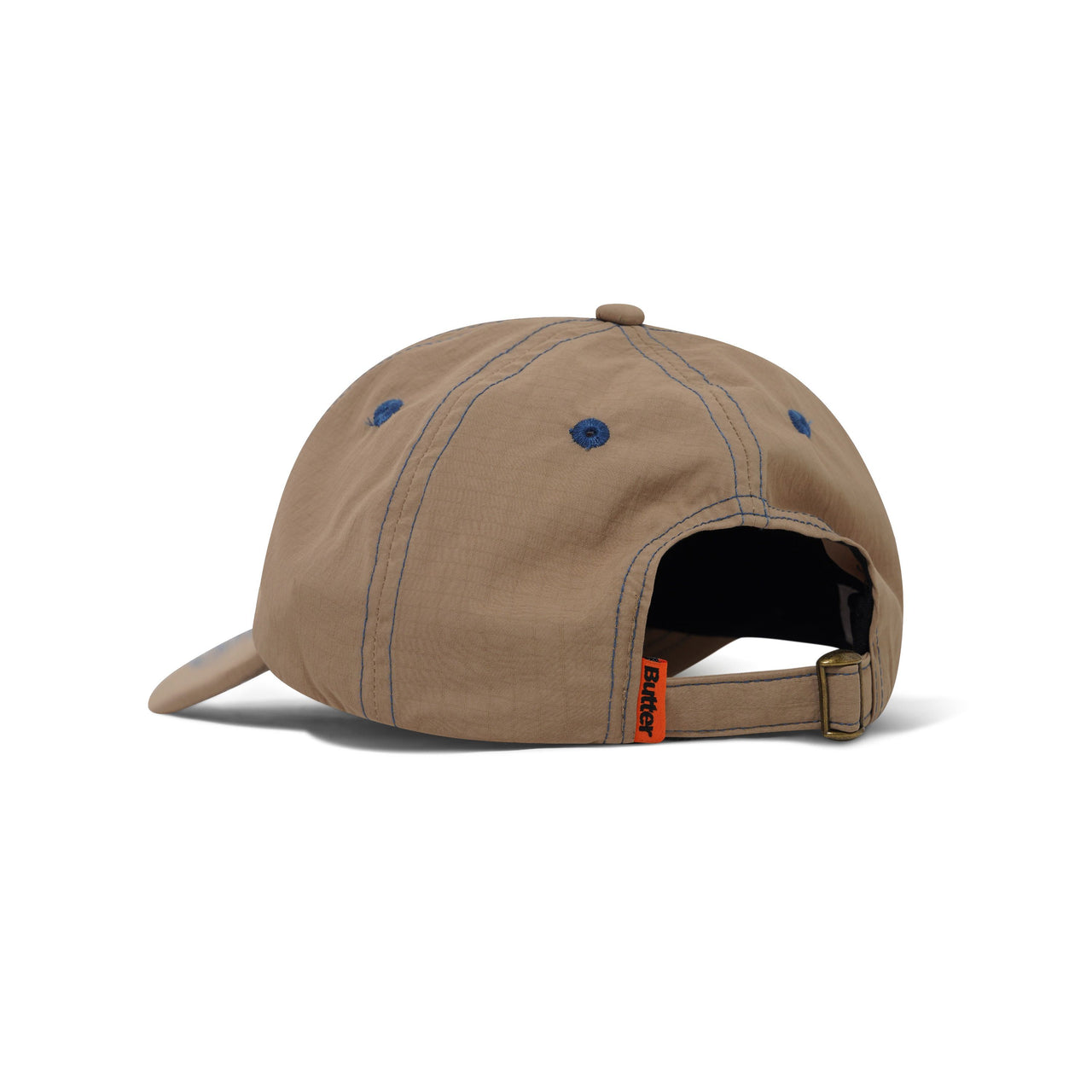 BUTTER GOODS - NYLON ROUNDED LOGO 6 PANEL CAP - SAND