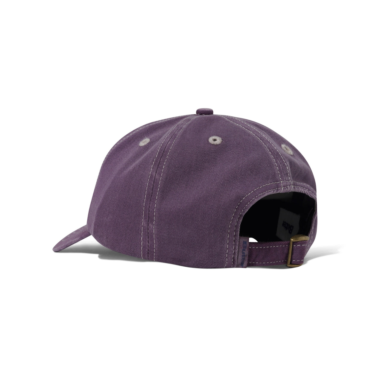 BUTTER GOODS - ROUNDED LOGO 6 PANEL CAP - WASHED EGGPLANT