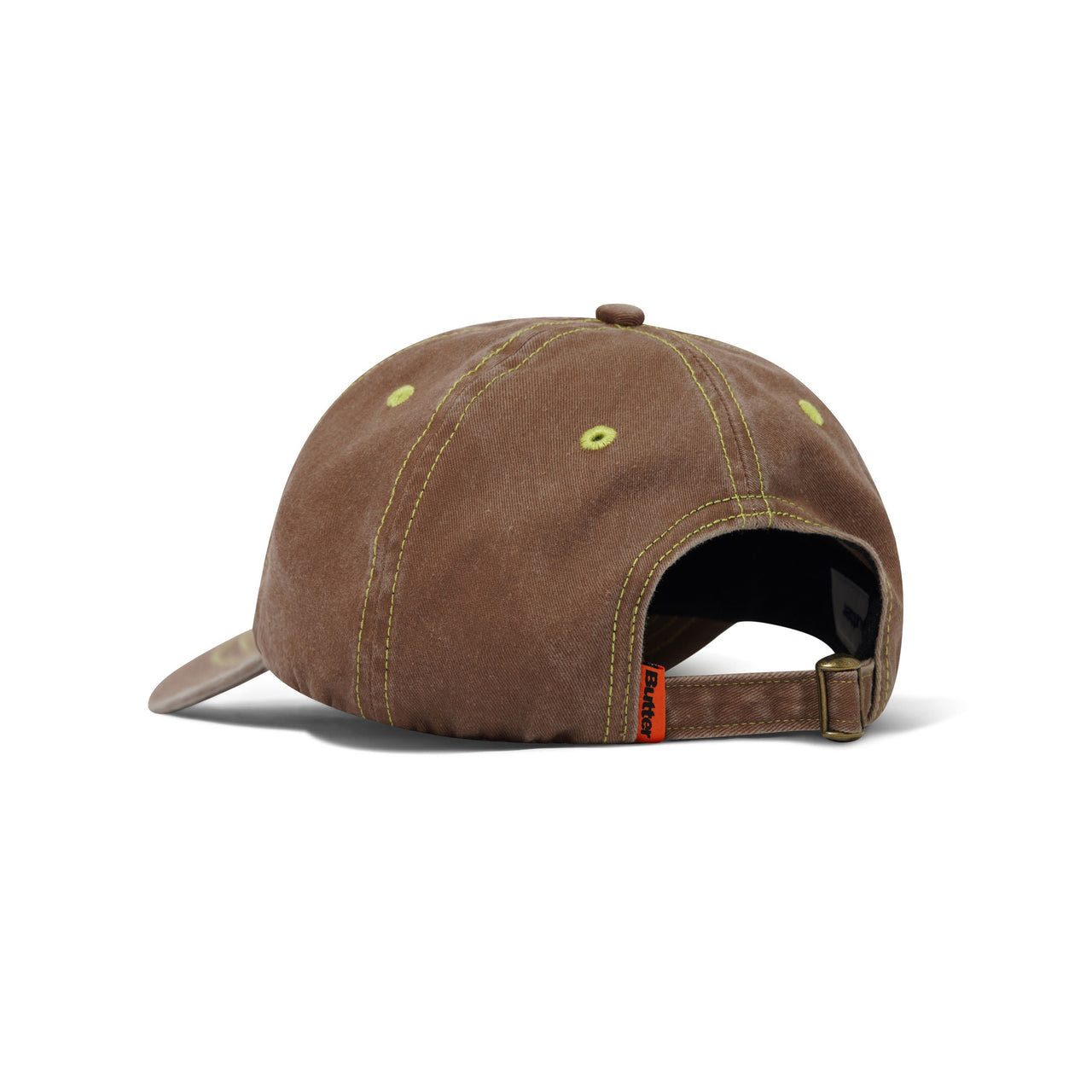 BUTTER GOODS - ROUNDED LOGO 6 PANEL CAP - WASHED PECAN