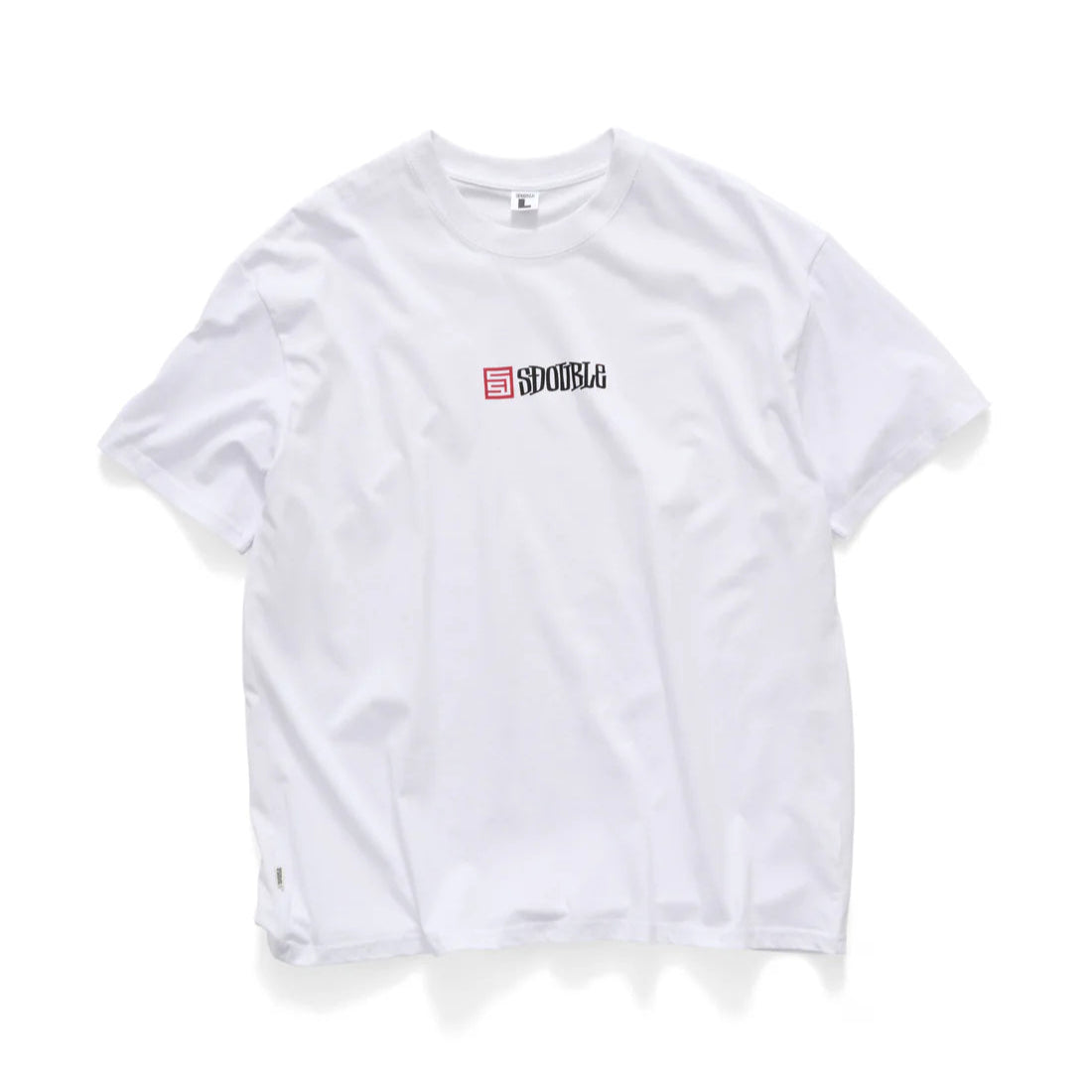 S-DOUBLE - S CUBE MID BLOCK SS TEE - WHITE