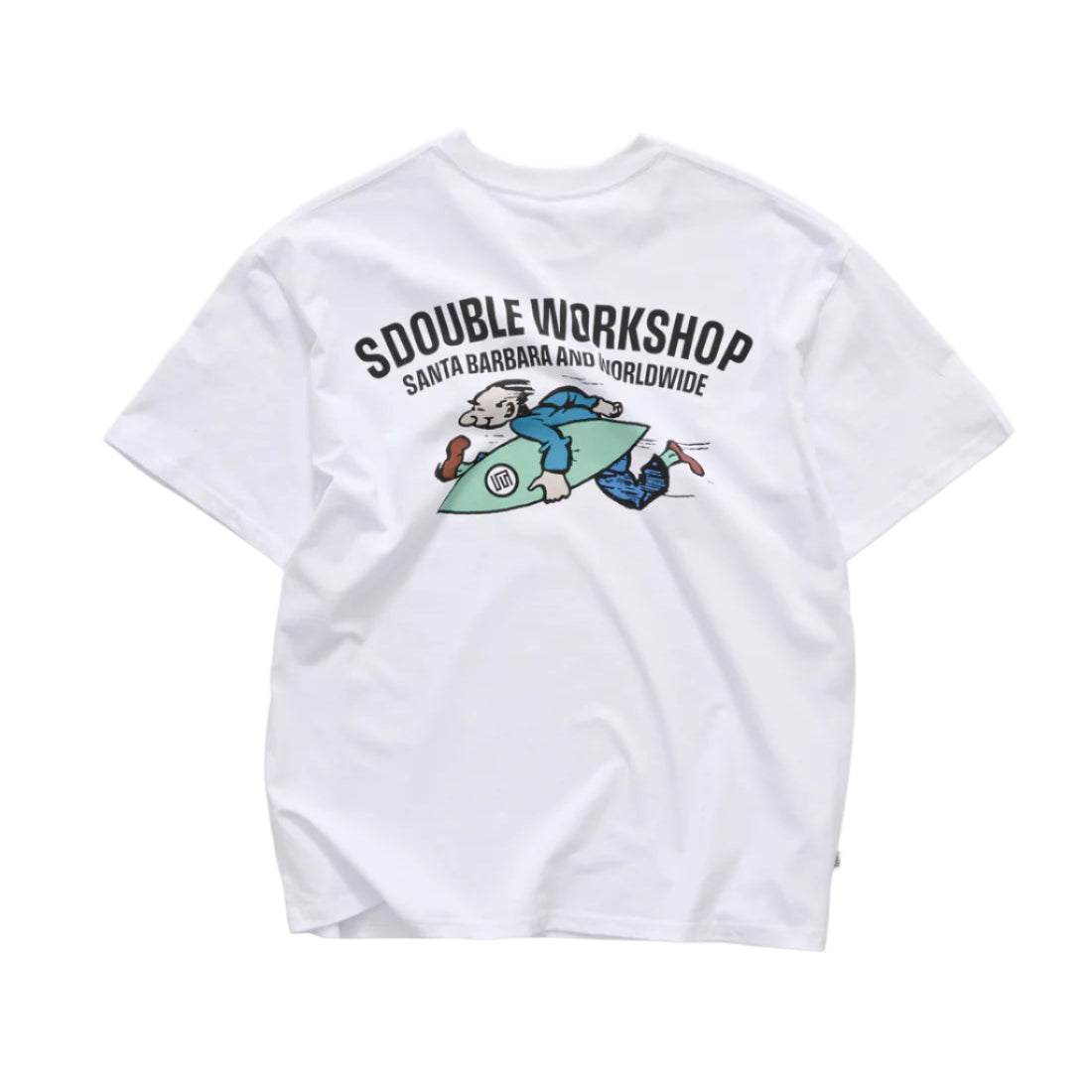 S-DOUBLE - RUNNING MAN T-SHIRT - WHITE