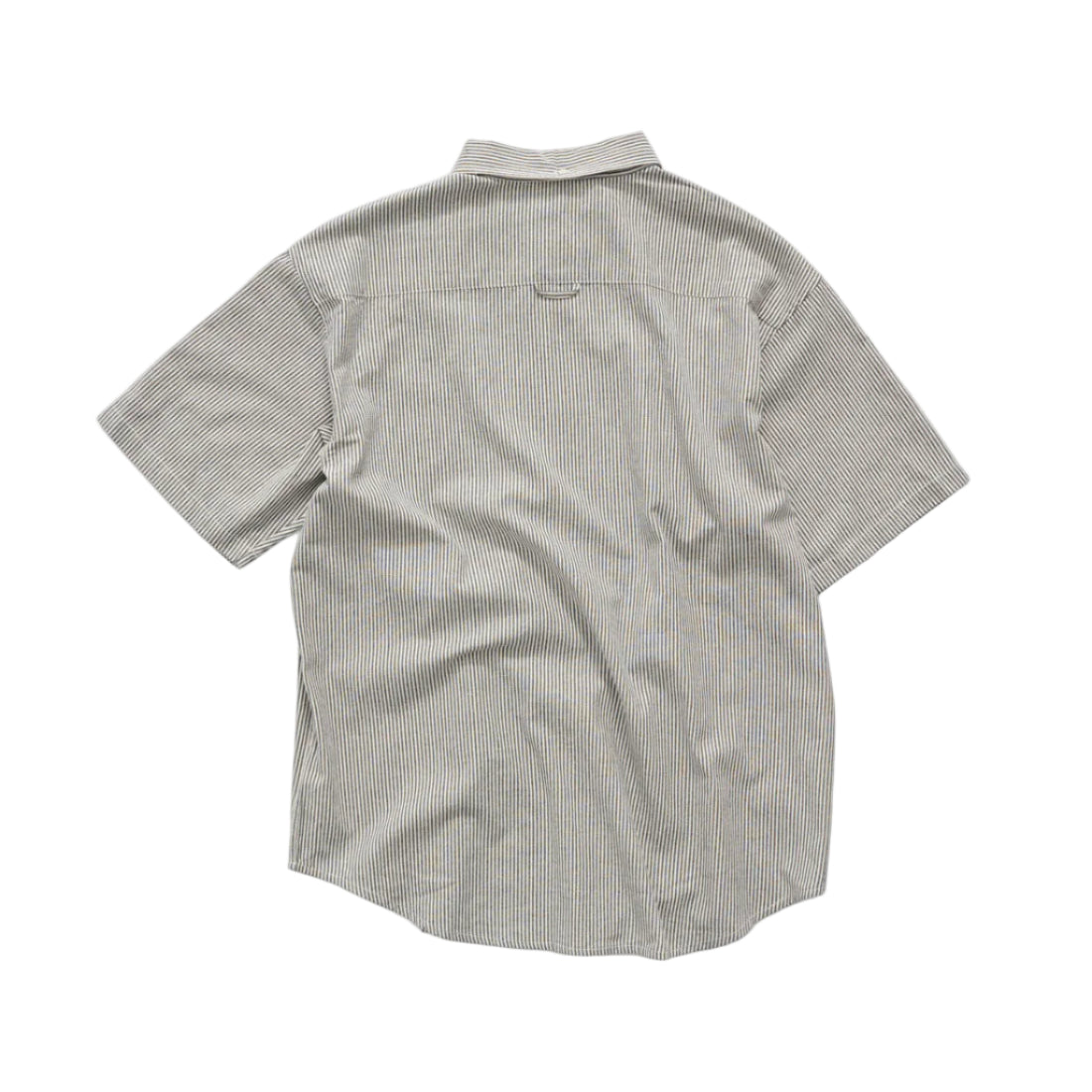 S-DOUBLE - BAY CLASSIC SHORT SLEEVE SHIRT - BLACK / WHITE STRIPE