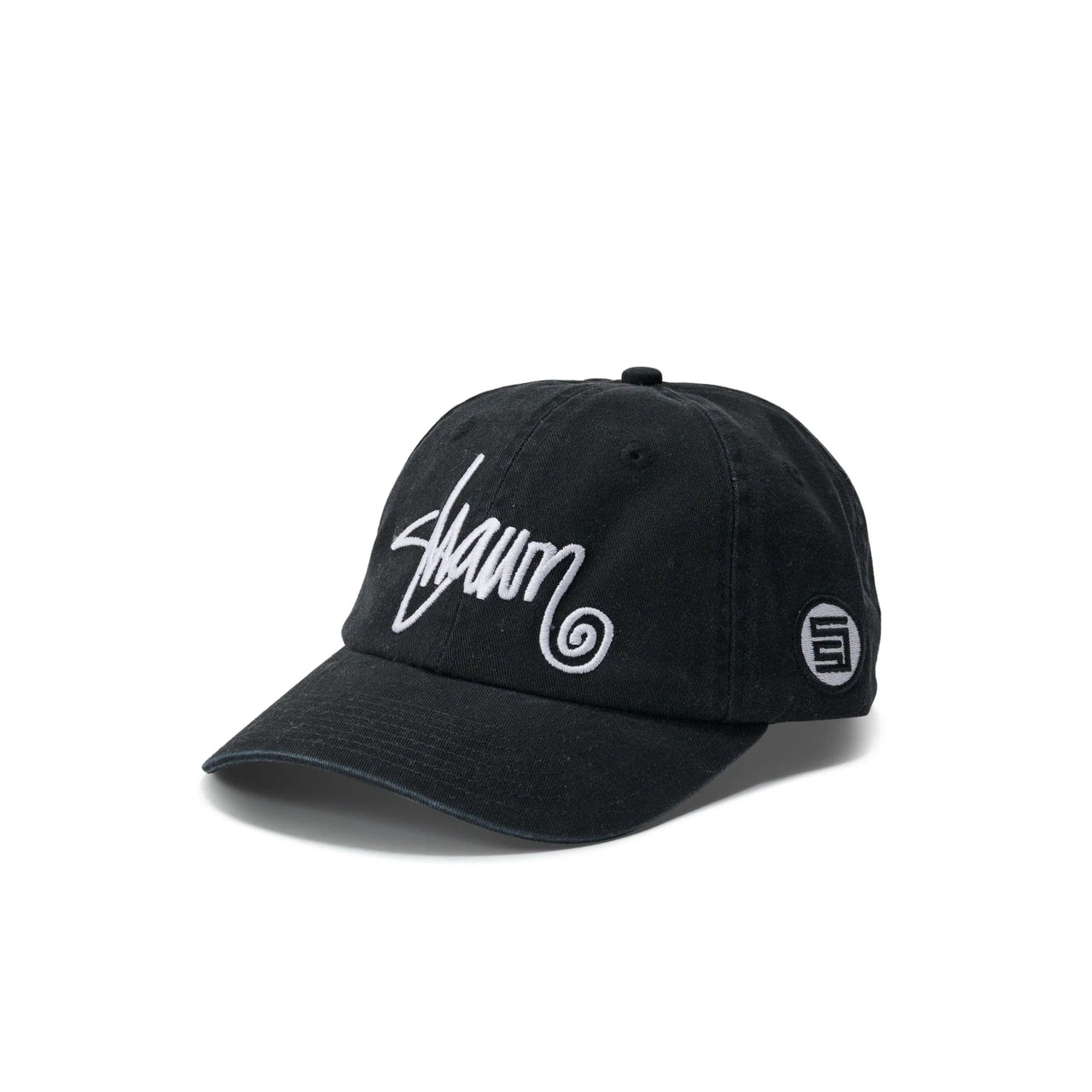 S-DOUBLE - SHAWN SCRIPT STRAPBACK CAP - BLACK