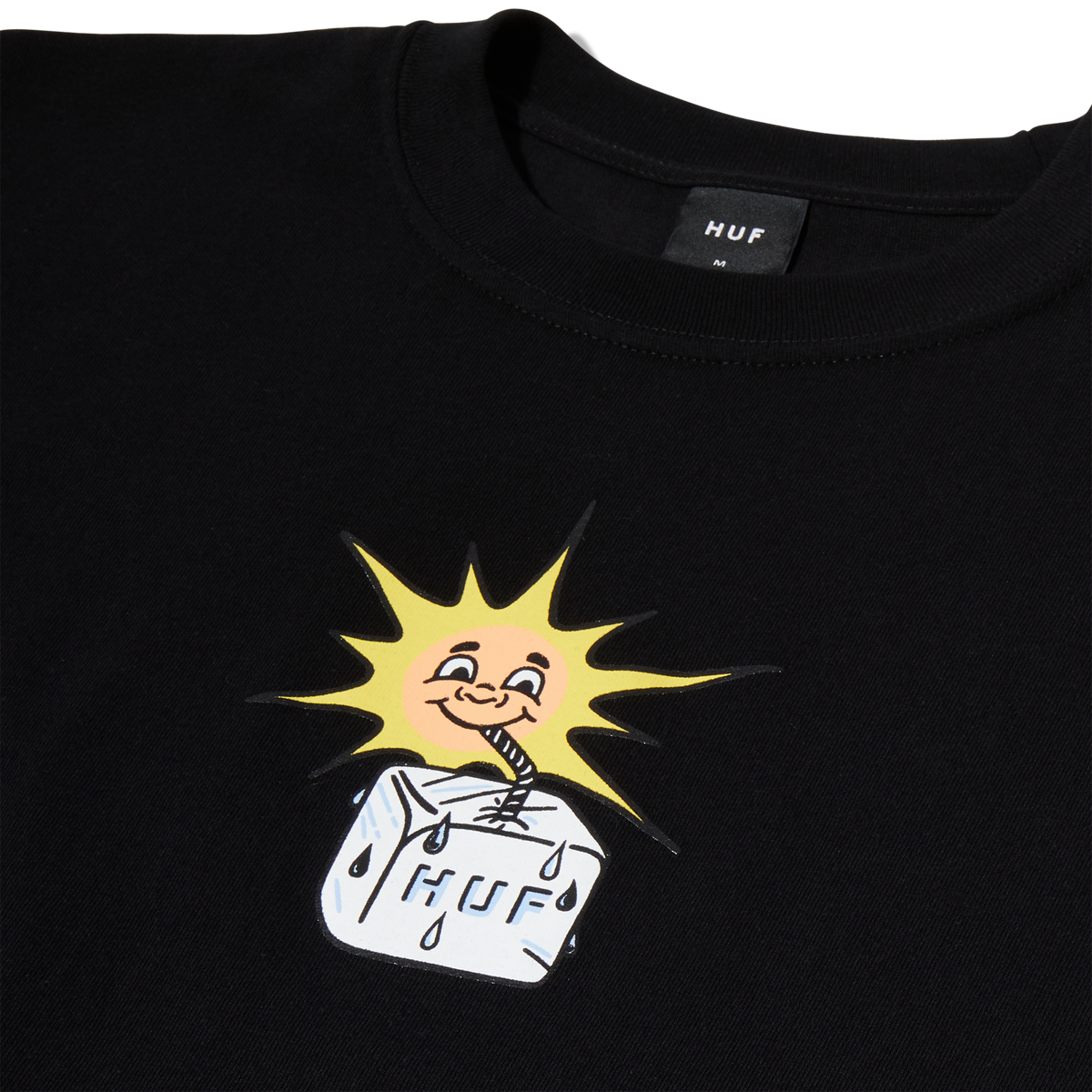 HUF - SIPPIN' SUN T-SHIRT - BLACK