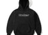 BUTTER GOODS - SATIN LOGO APPLIQUE PULLOVER HOOD - BLACK