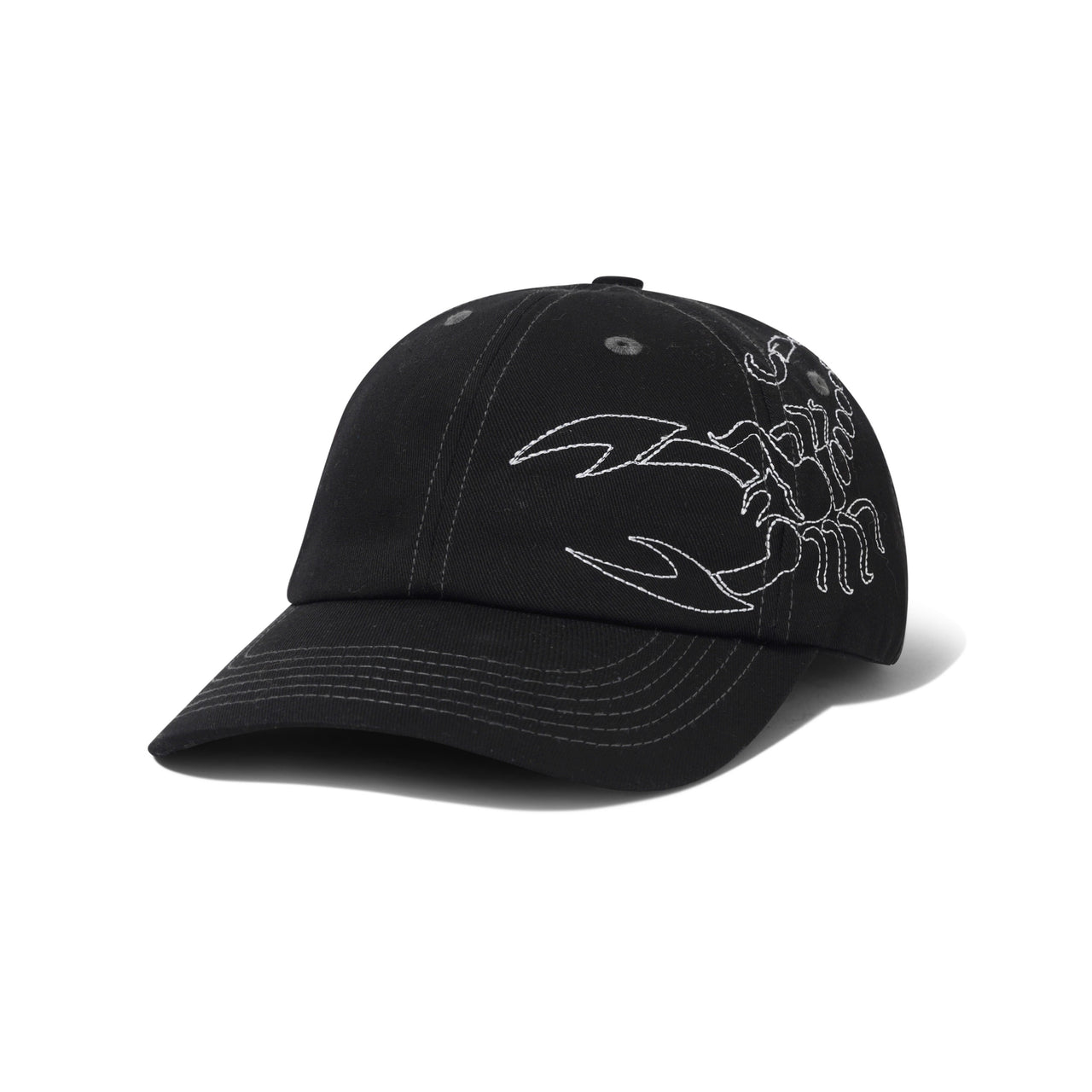 BUTTER GOODS - SCORPION 6 PANEL CAP - BLACK