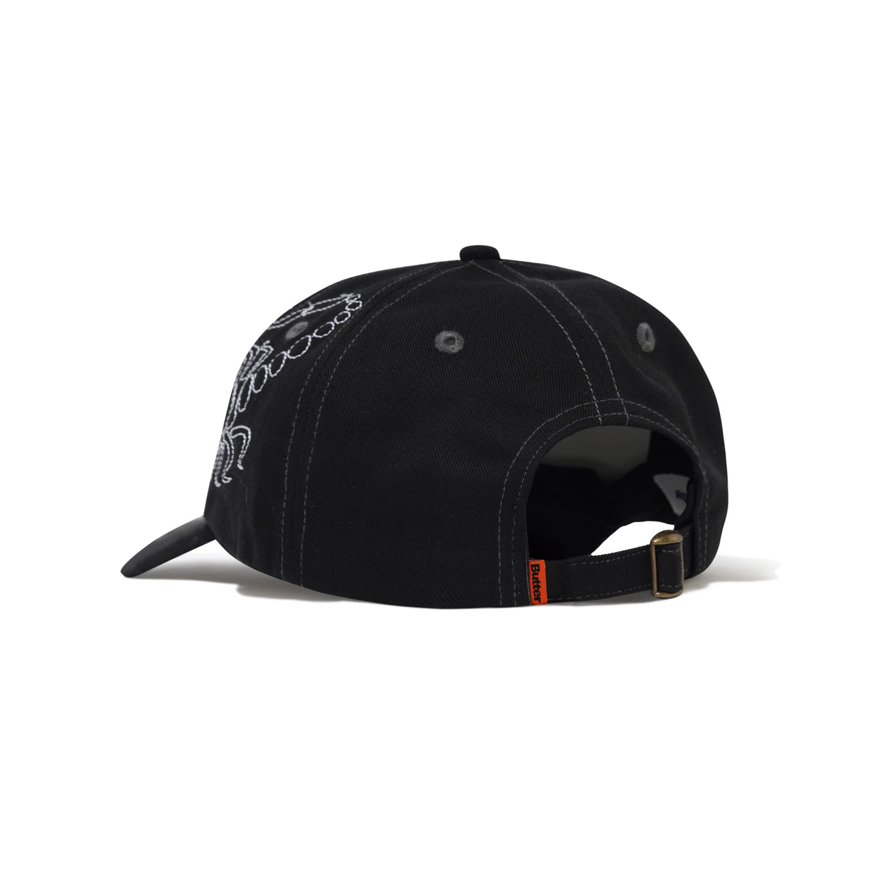 BUTTER GOODS - SCORPION 6 PANEL CAP - BLACK