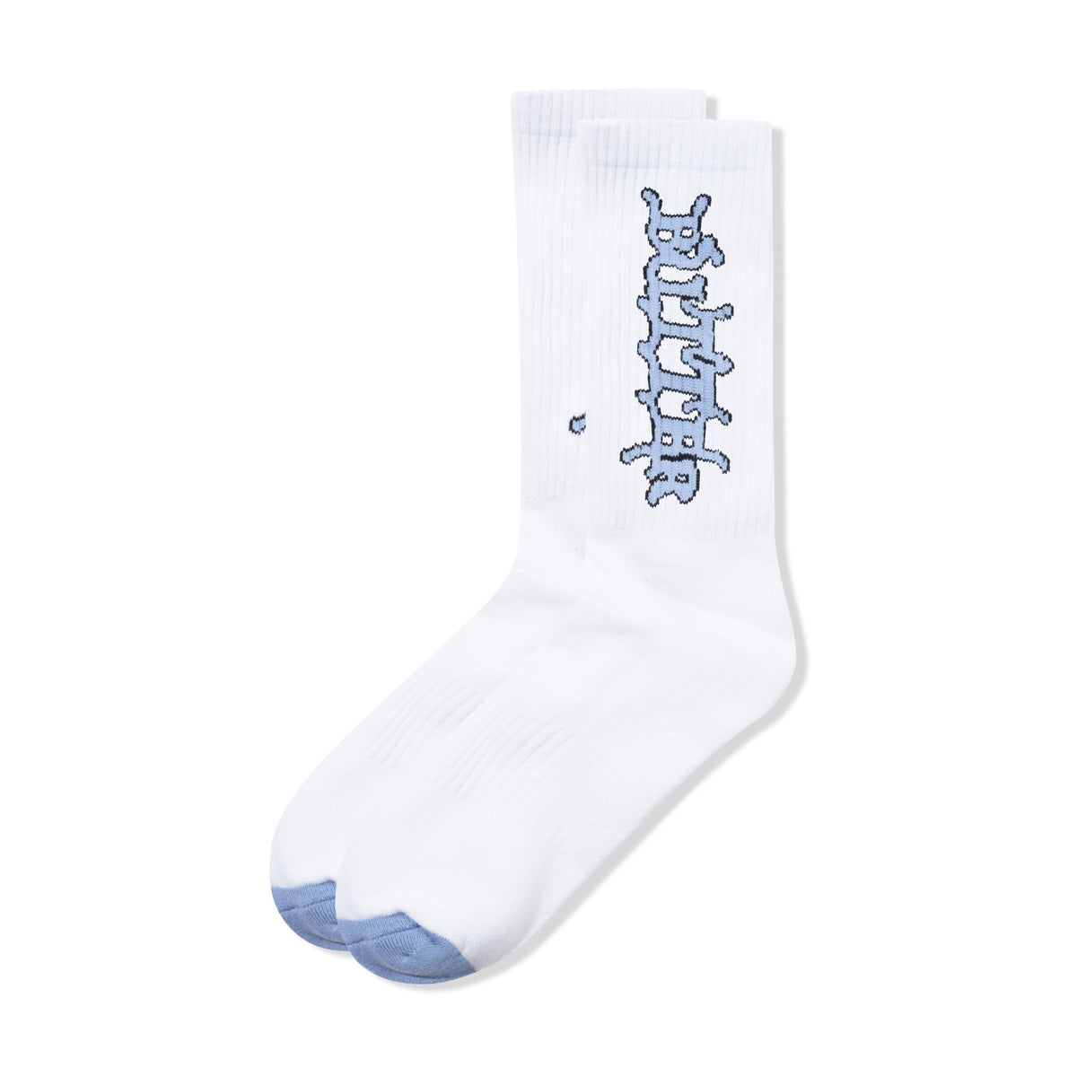 BUTTER GOODS - SERIF SOCKS - WHITE