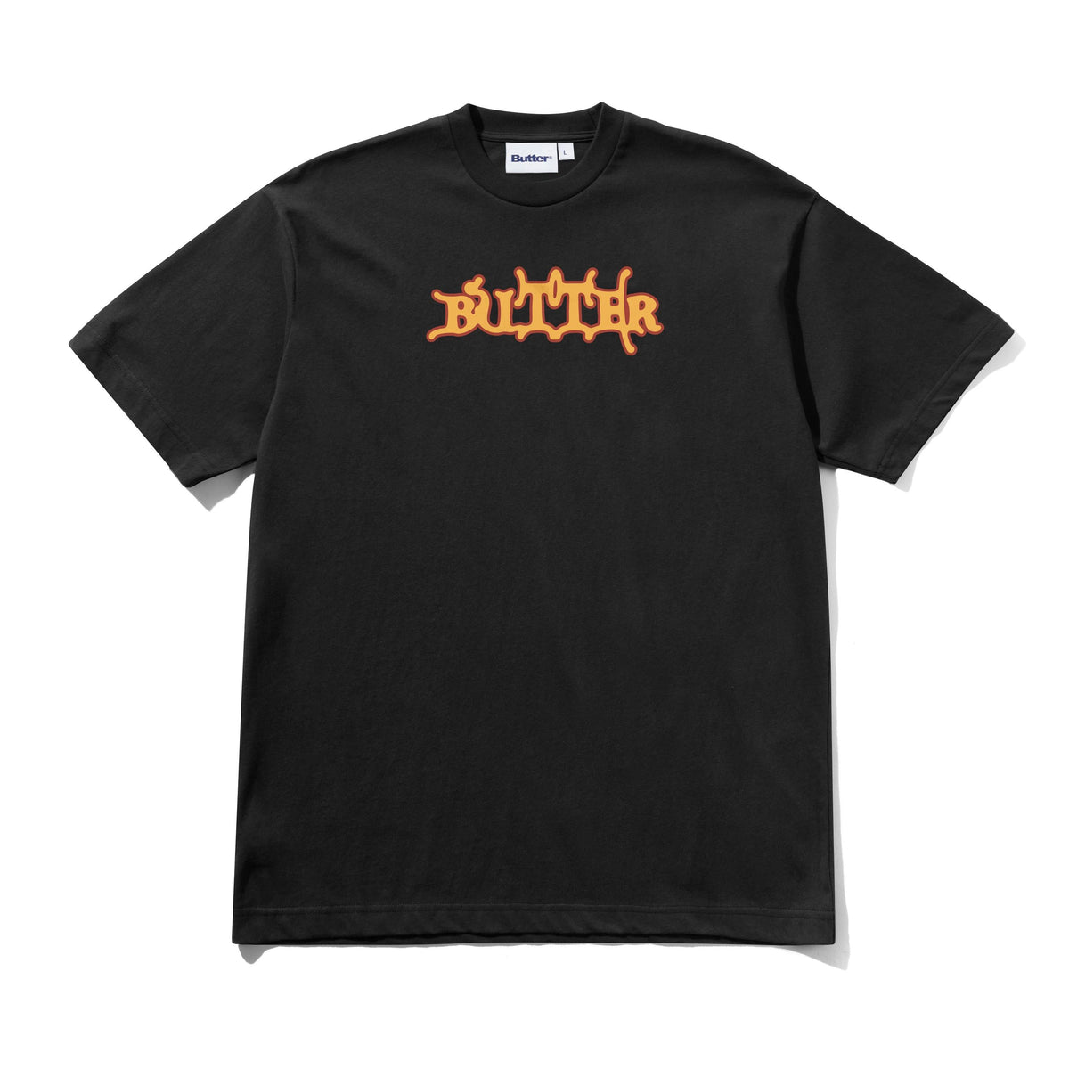 BUTTER GOODS - SERIF TEE - BLACK