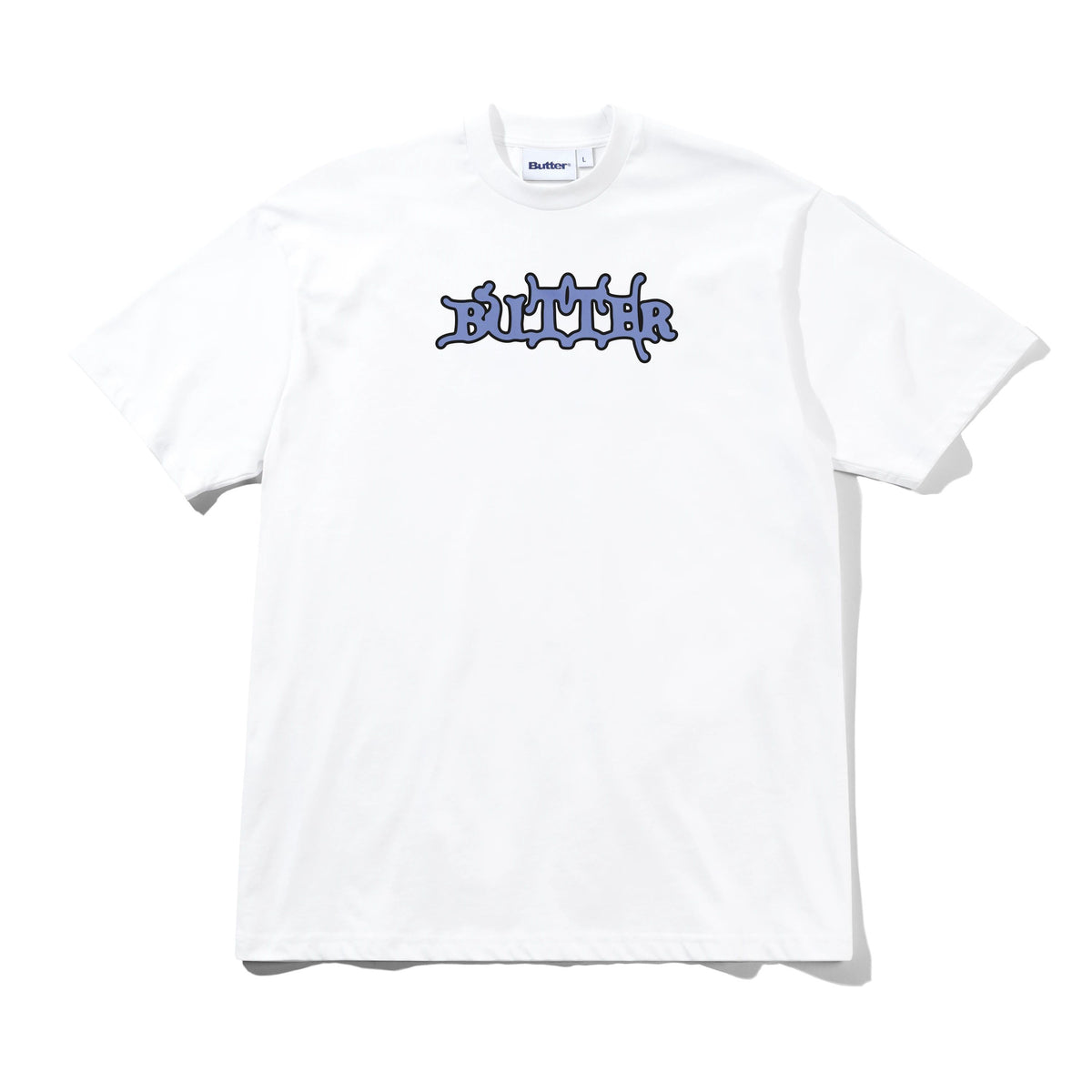 BUTTER GOODS - SERIF TEE - WHITE