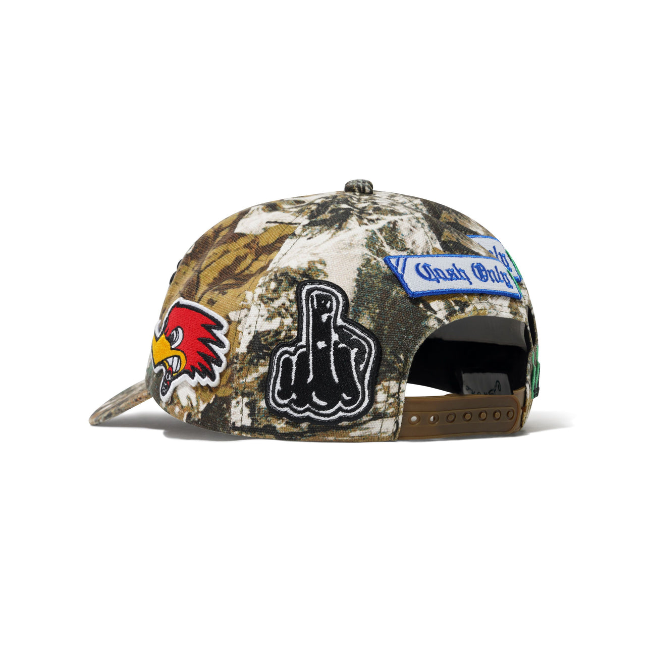 CASH ONLY - SERVICE 6 PANEL CAP - FOLIAGE CAMO