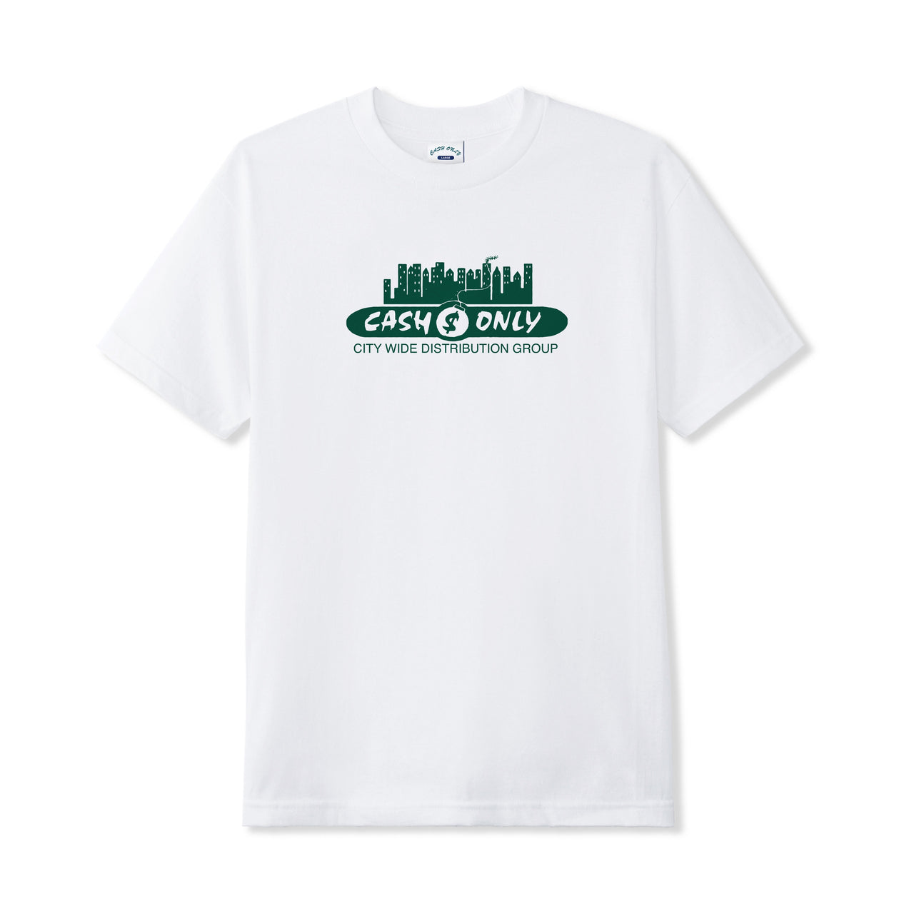 CASH ONLY - SKYLINE TEE - WHITE