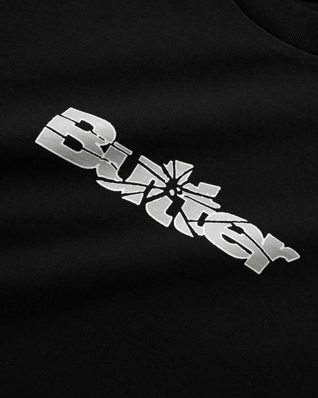 BUTTER GOODS - SMASHED LOGO TEE  - BLACK