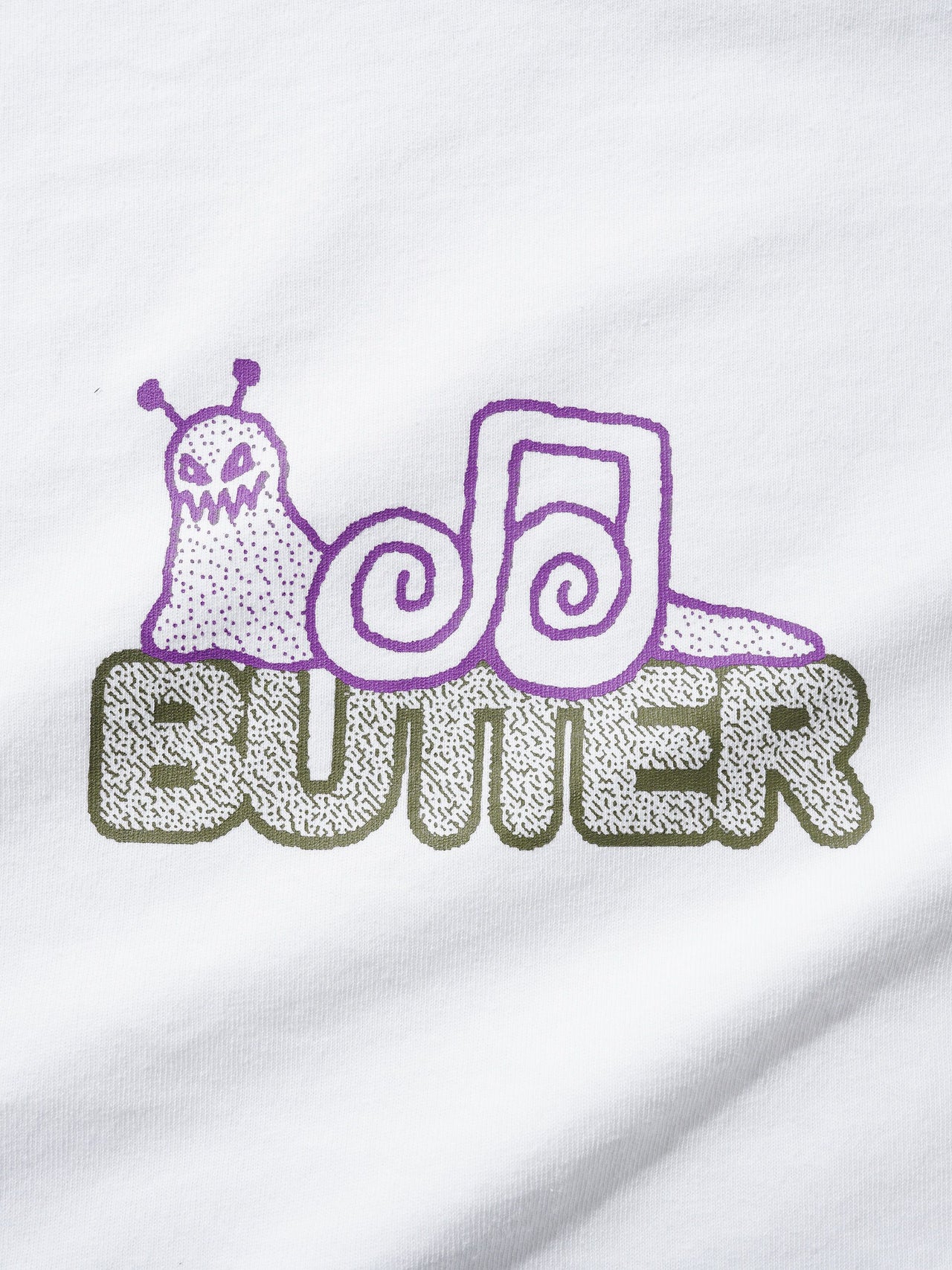 BUTTER GOODS - SNAIL TEE  - WHITE