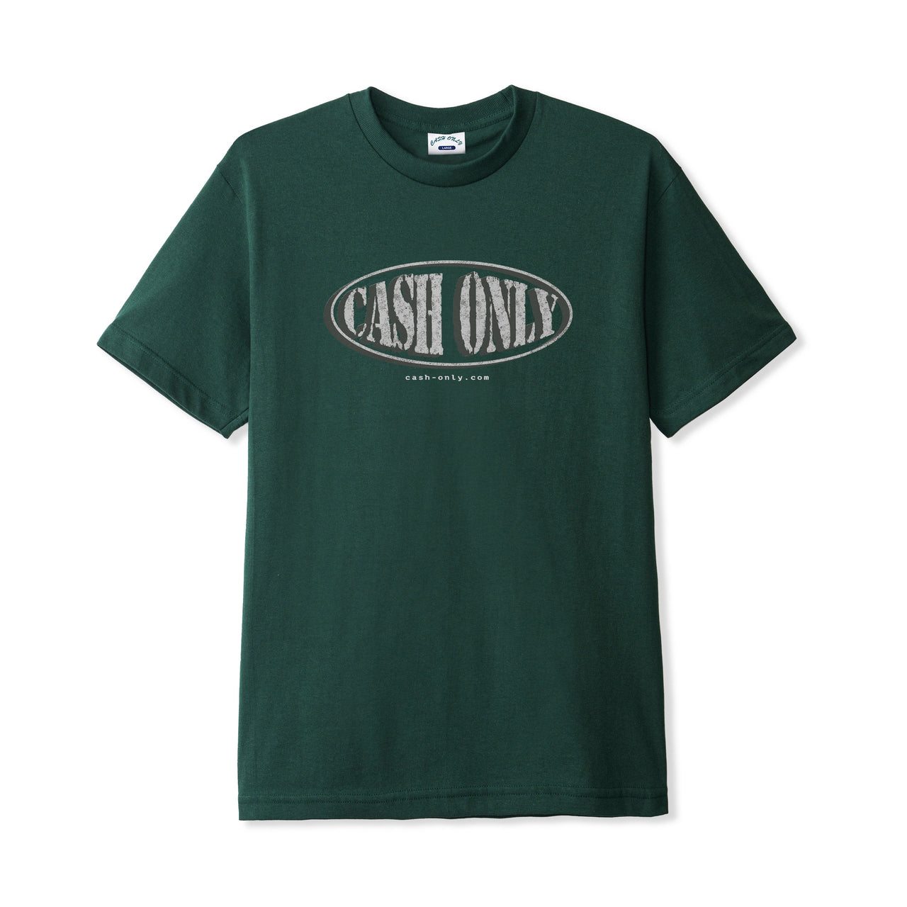 CASH ONLY - SOLID TEE - DARK FOREST