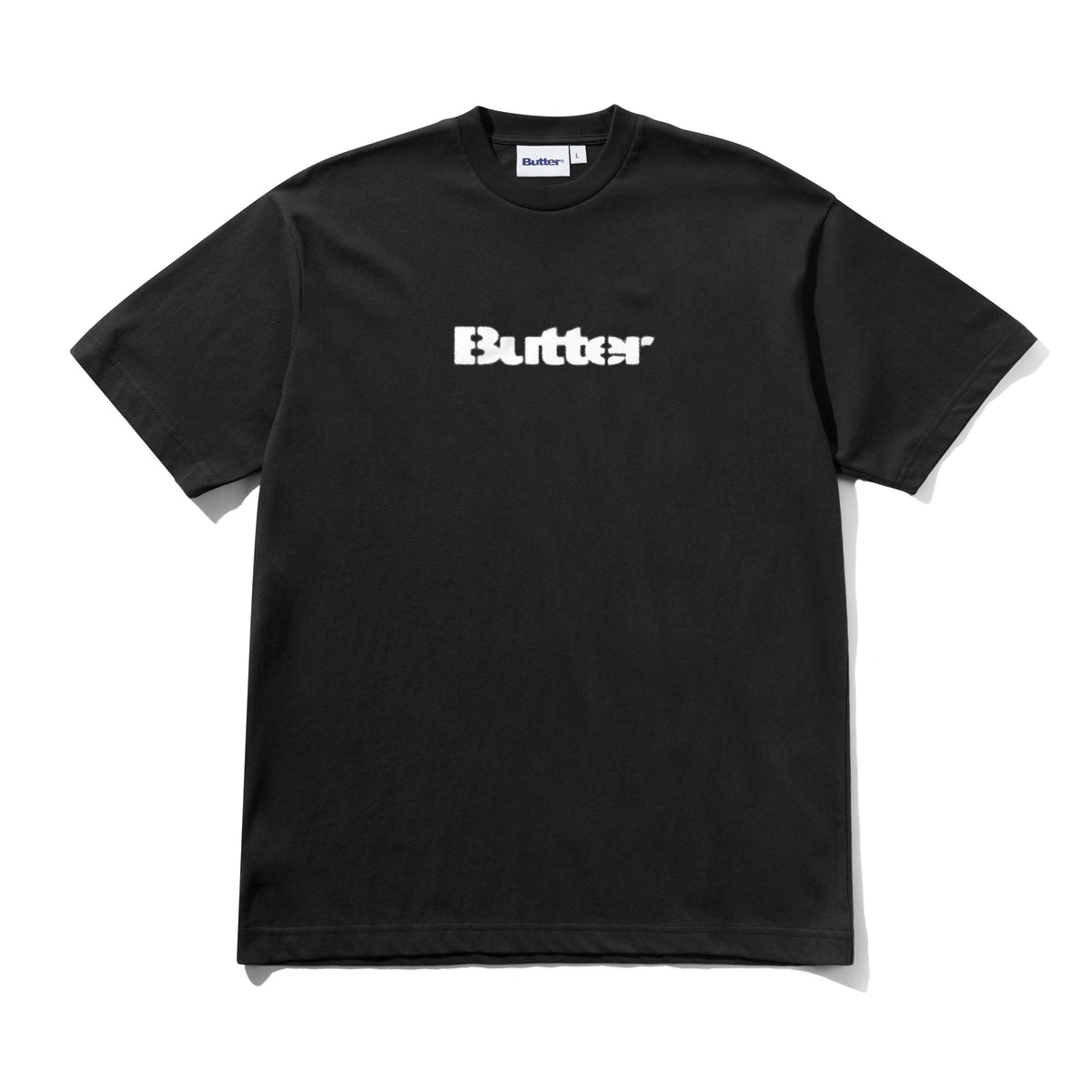 BUTTER GOODS - STENCIL LOGO TEE - BLACK