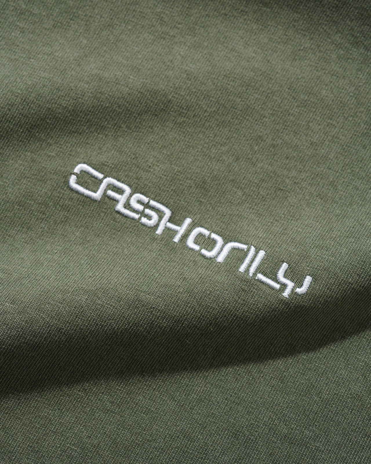 CASH ONLY - STENCIL PIGMENT DYE TEE - WASHED ARMY