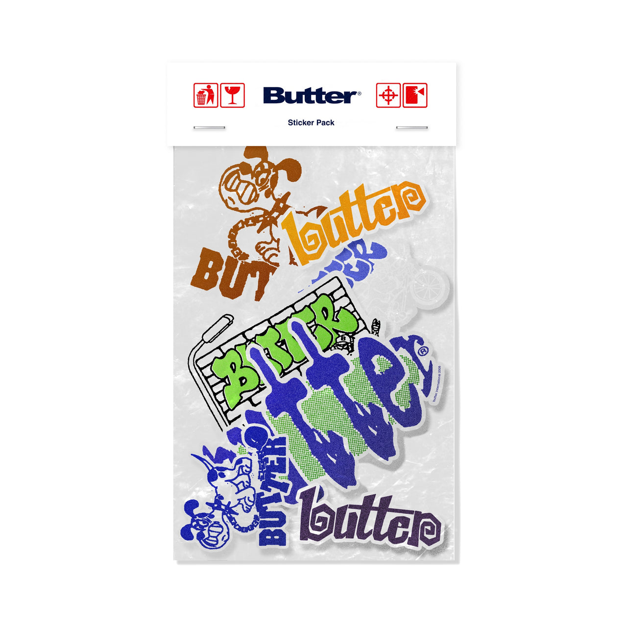 BUTTER GOODS - STICKER PACK - MULTI