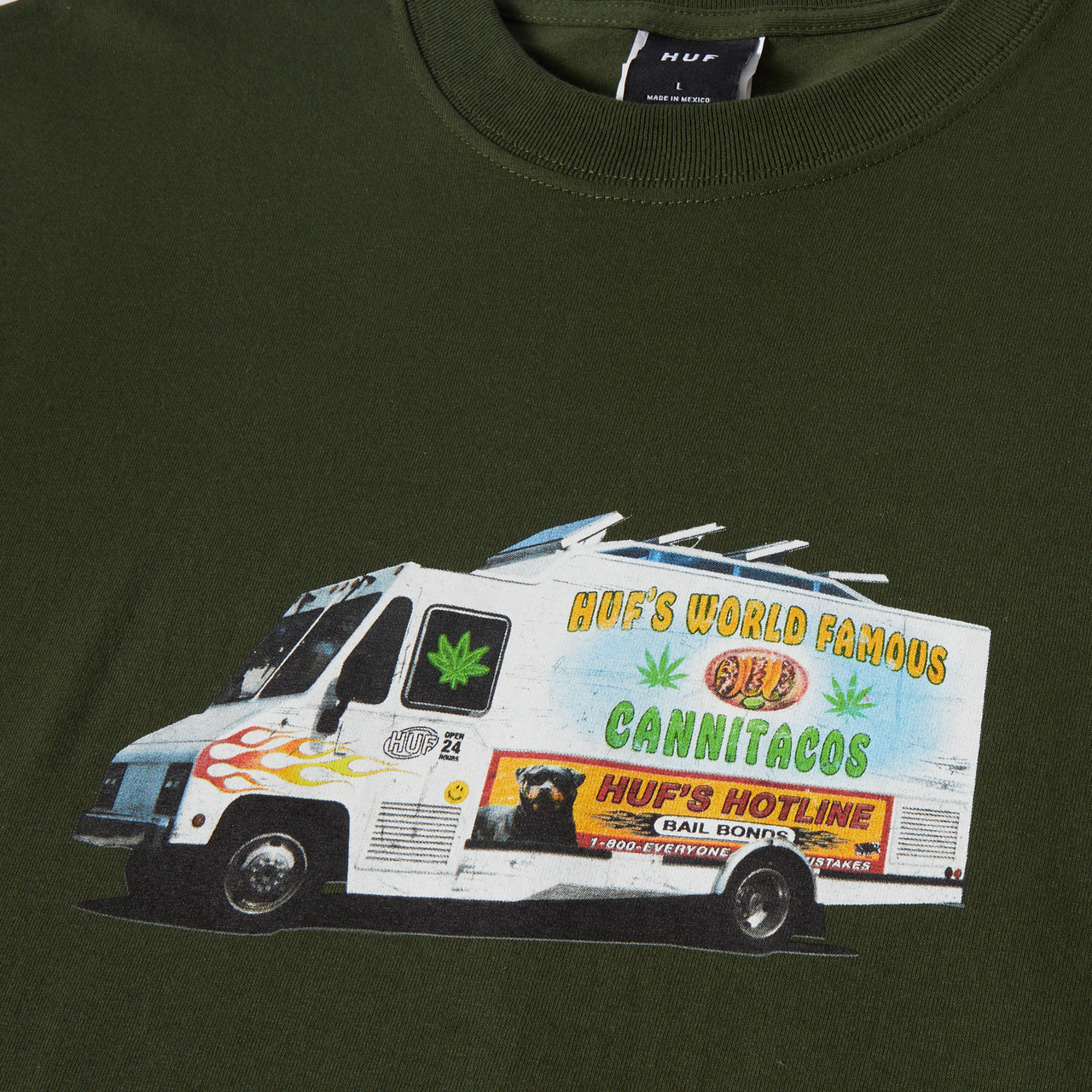 HUF - TACO TRUCK T-SHIRT - HUNTER GREEN