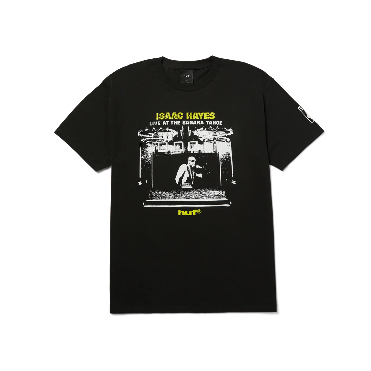 HUF - TAHOE S/S HEAVYWEIGHT TEE - BLACK