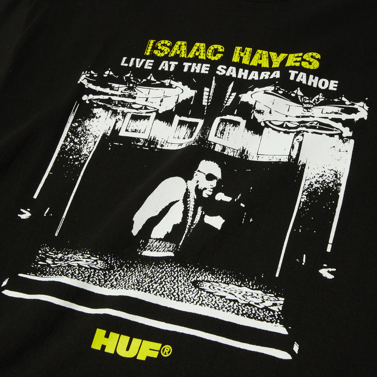HUF - TAHOE S/S HEAVYWEIGHT TEE - BLACK