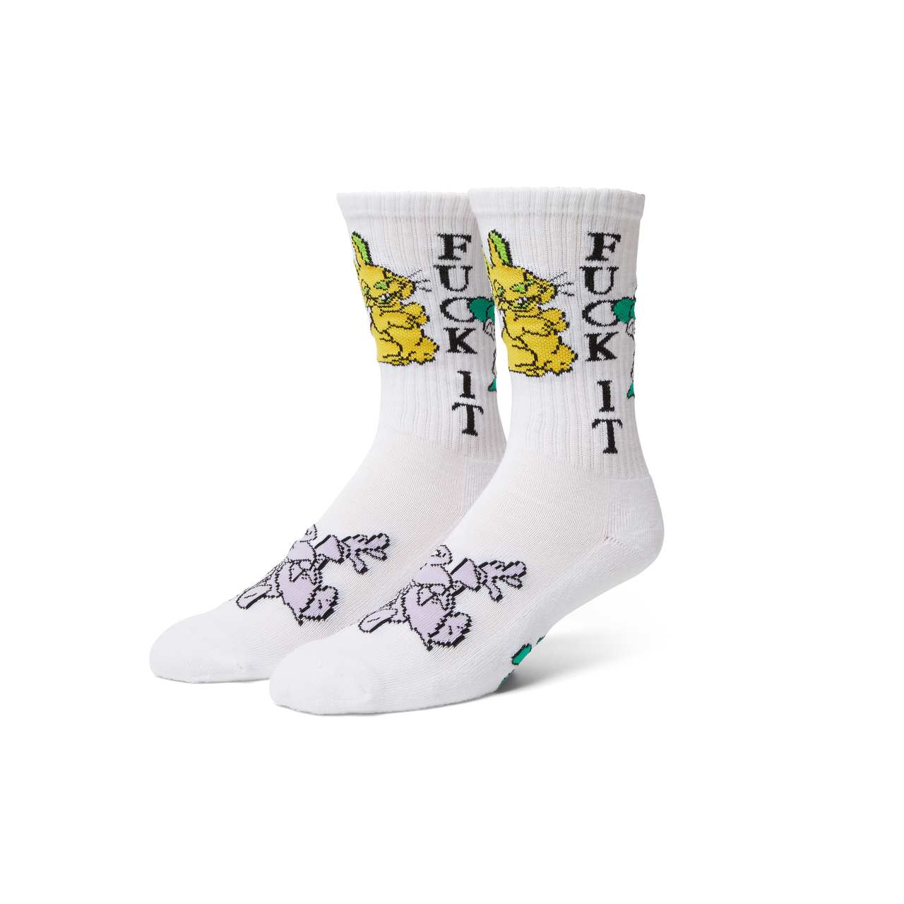 HUF - TRIP CREW SOCK - WHITE
