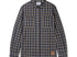 BUTTER GOODS - TERRAIN PLAID SHIRT - NAVY