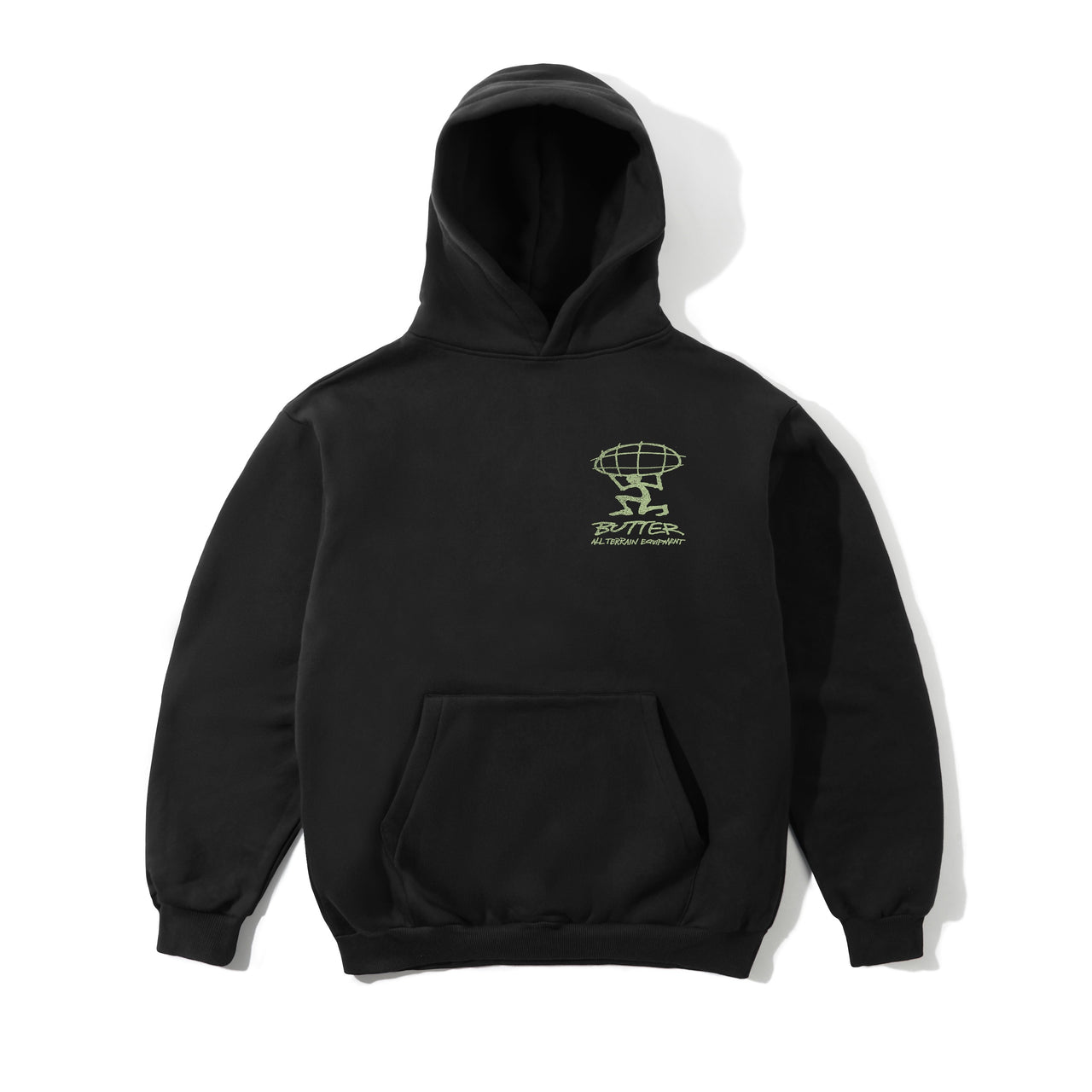 BUTTER GOODS - TERRAIN PULLOVER HOOD - BLACK